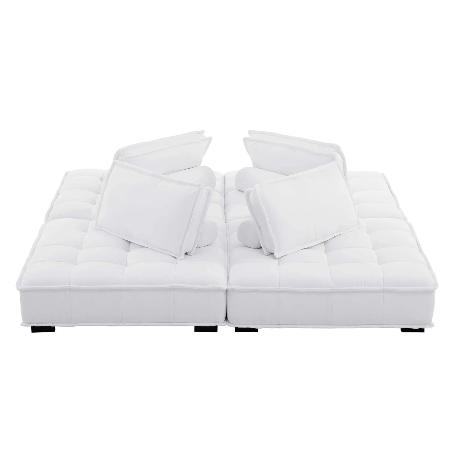 Saunter 4-Piece Tufted Fabric Fabric Sectional Sofa - Venini Furniture 