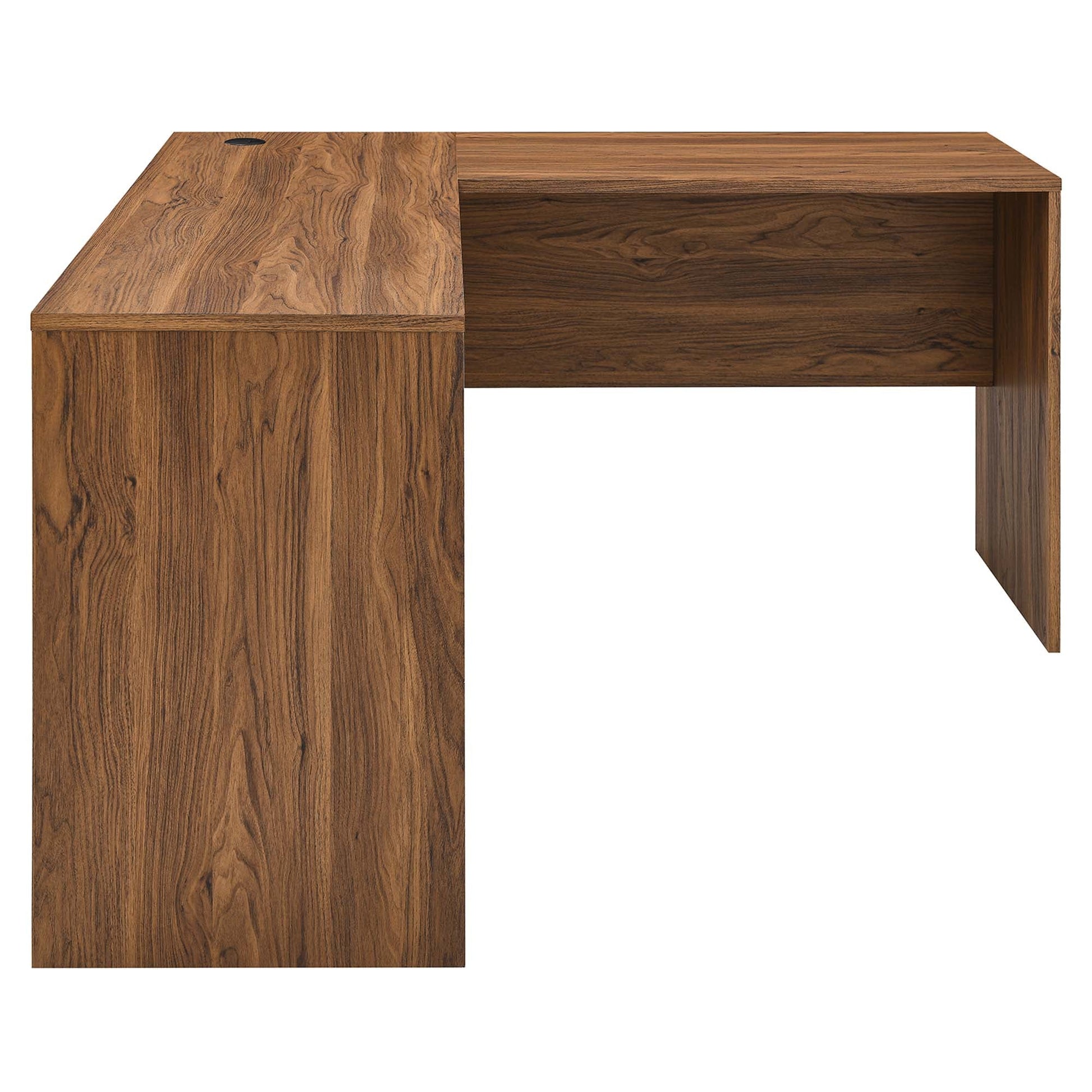 Render Wood Desk and File Cabinet Set in Walnut. - Venini Furniture 