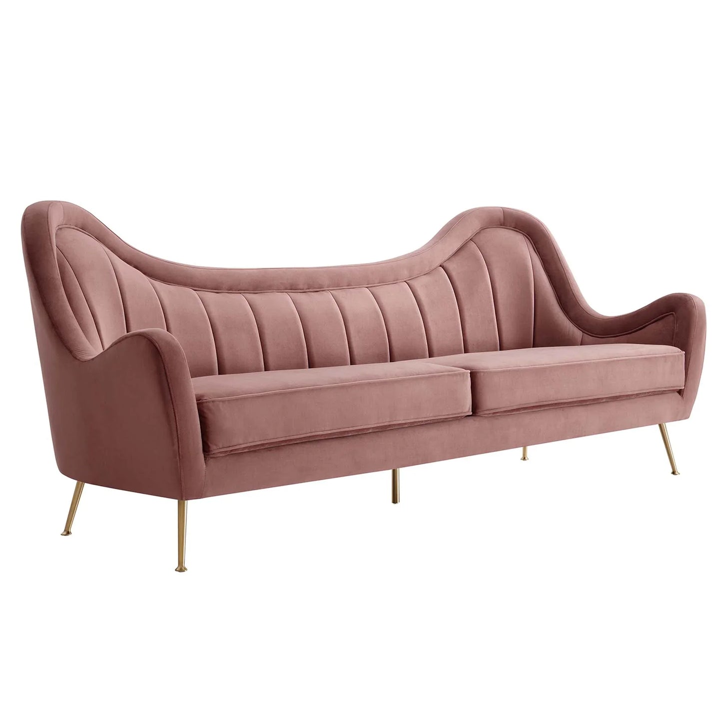 Cheshire Channel Tufted Performance Velvet Sofa. - Venini Furniture 