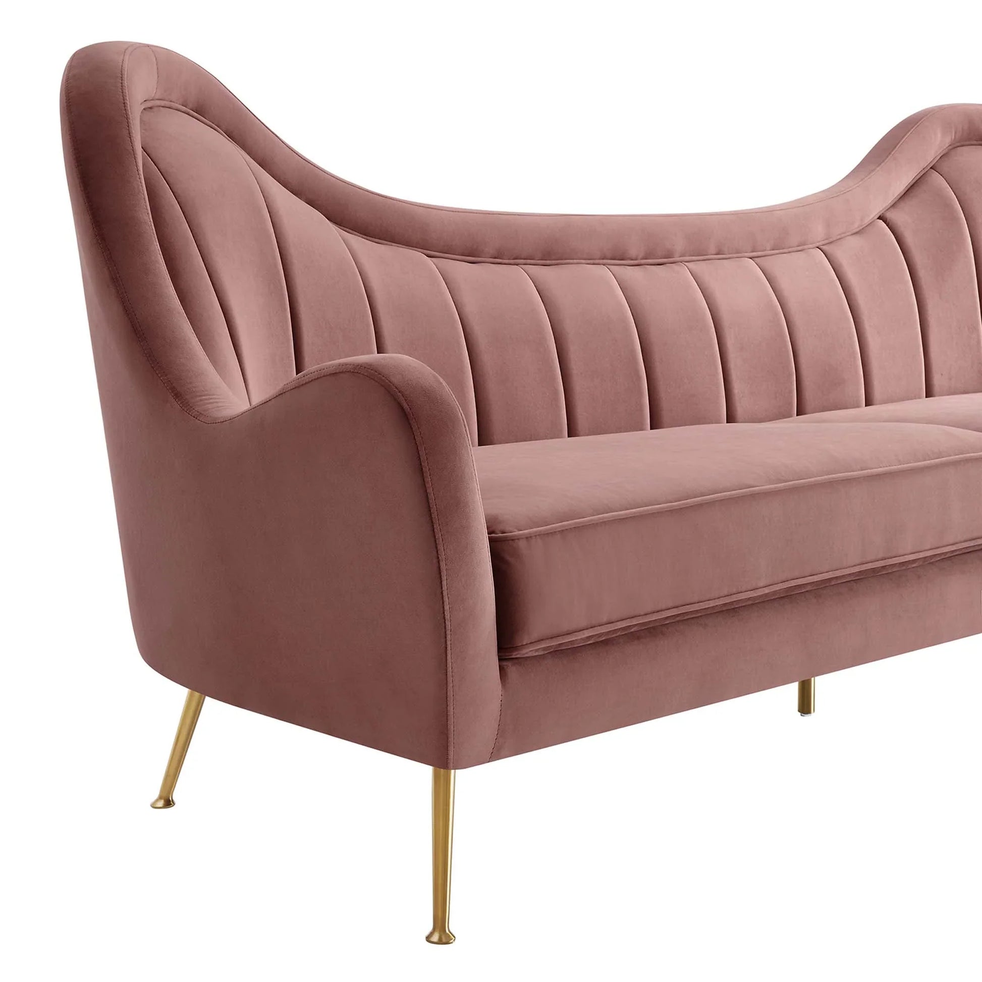 Cheshire Channel Tufted Performance Velvet Sofa. - Venini Furniture 