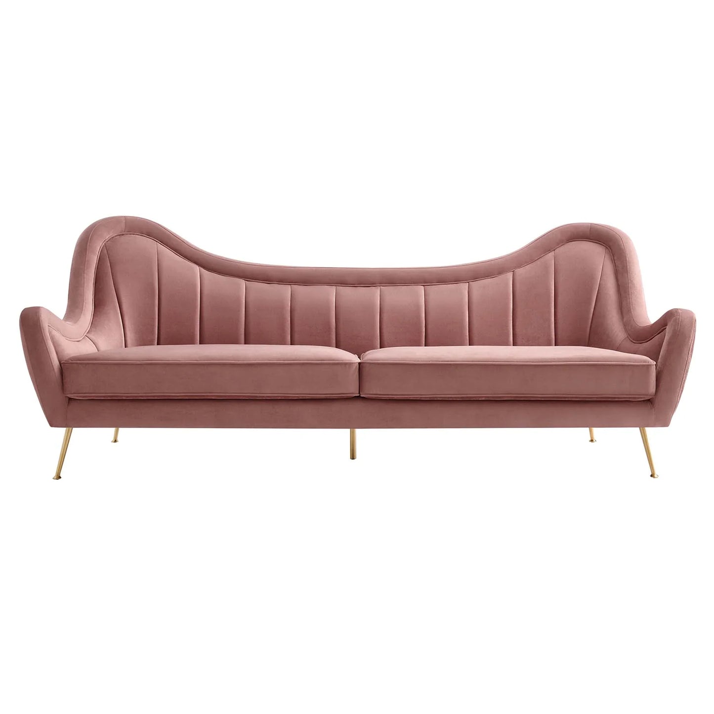 Cheshire Channel Tufted Performance Velvet Sofa. - Venini Furniture 