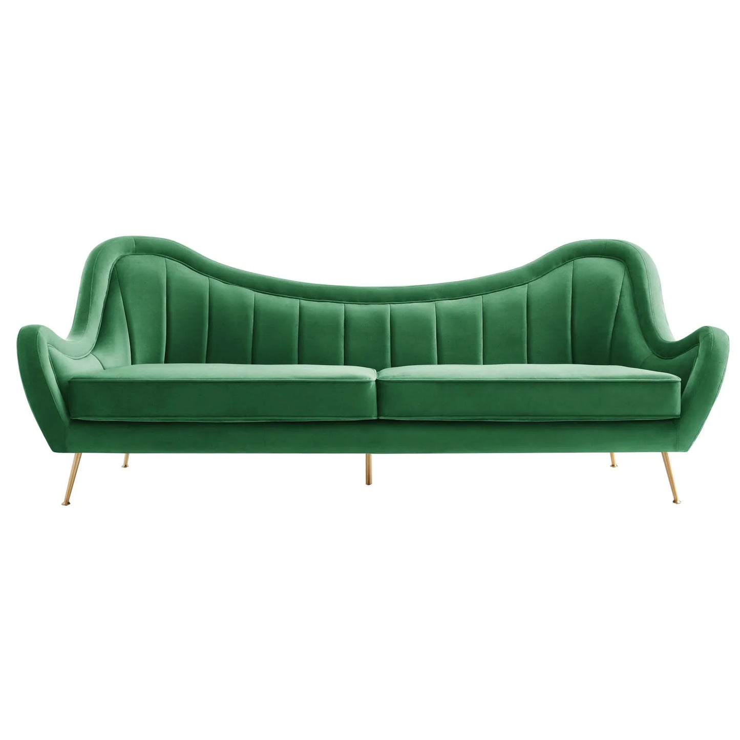 Cheshire Channel Tufted Performance Velvet Sofa. - Venini Furniture 