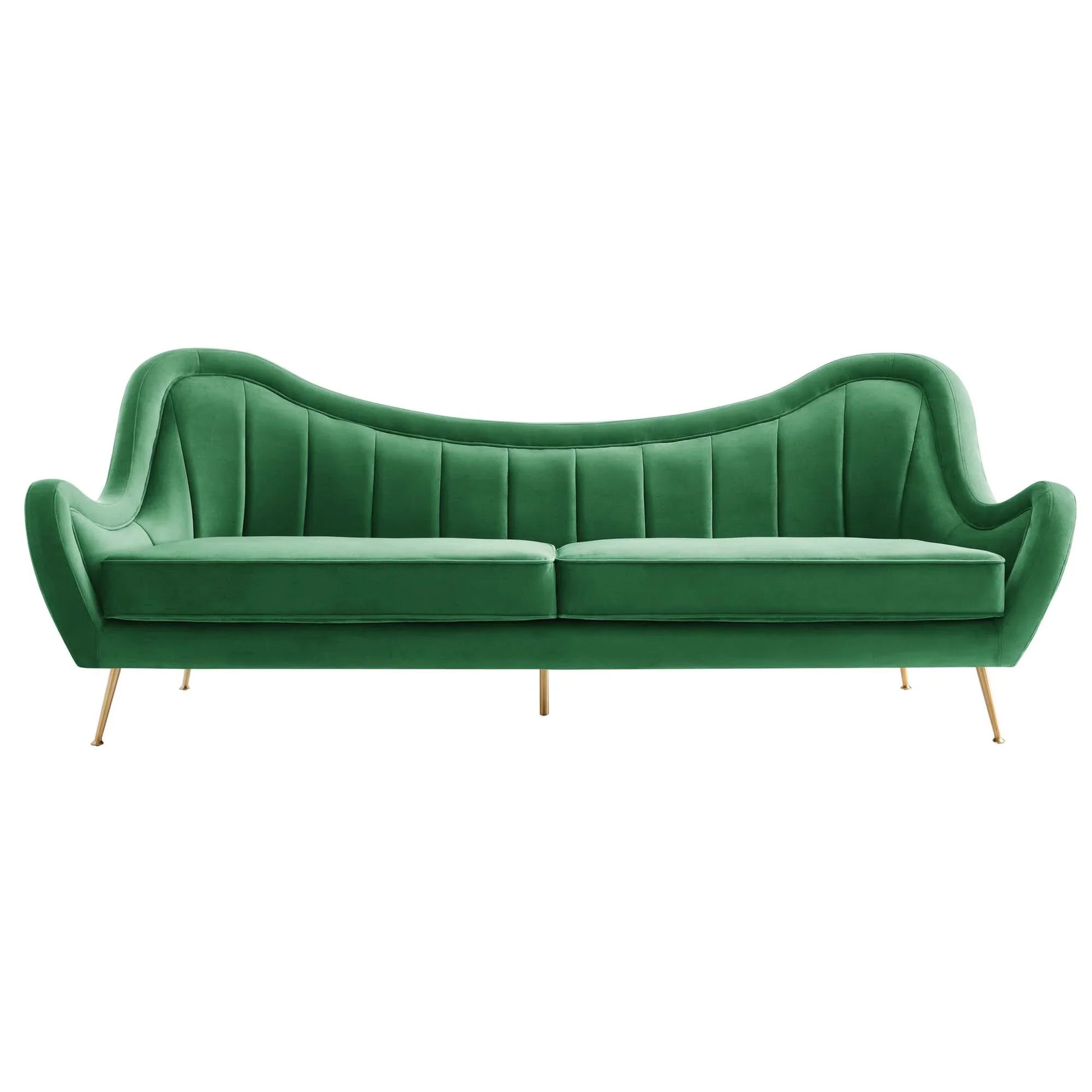 Cheshire Channel Tufted Performance Velvet Sofa. - Venini Furniture 