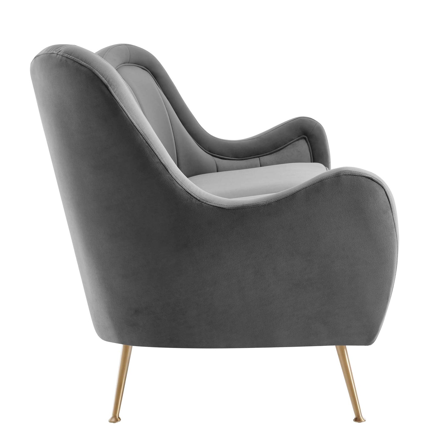 Cheshire Channel Tufted Performance Velvet Sofa. - Venini Furniture 