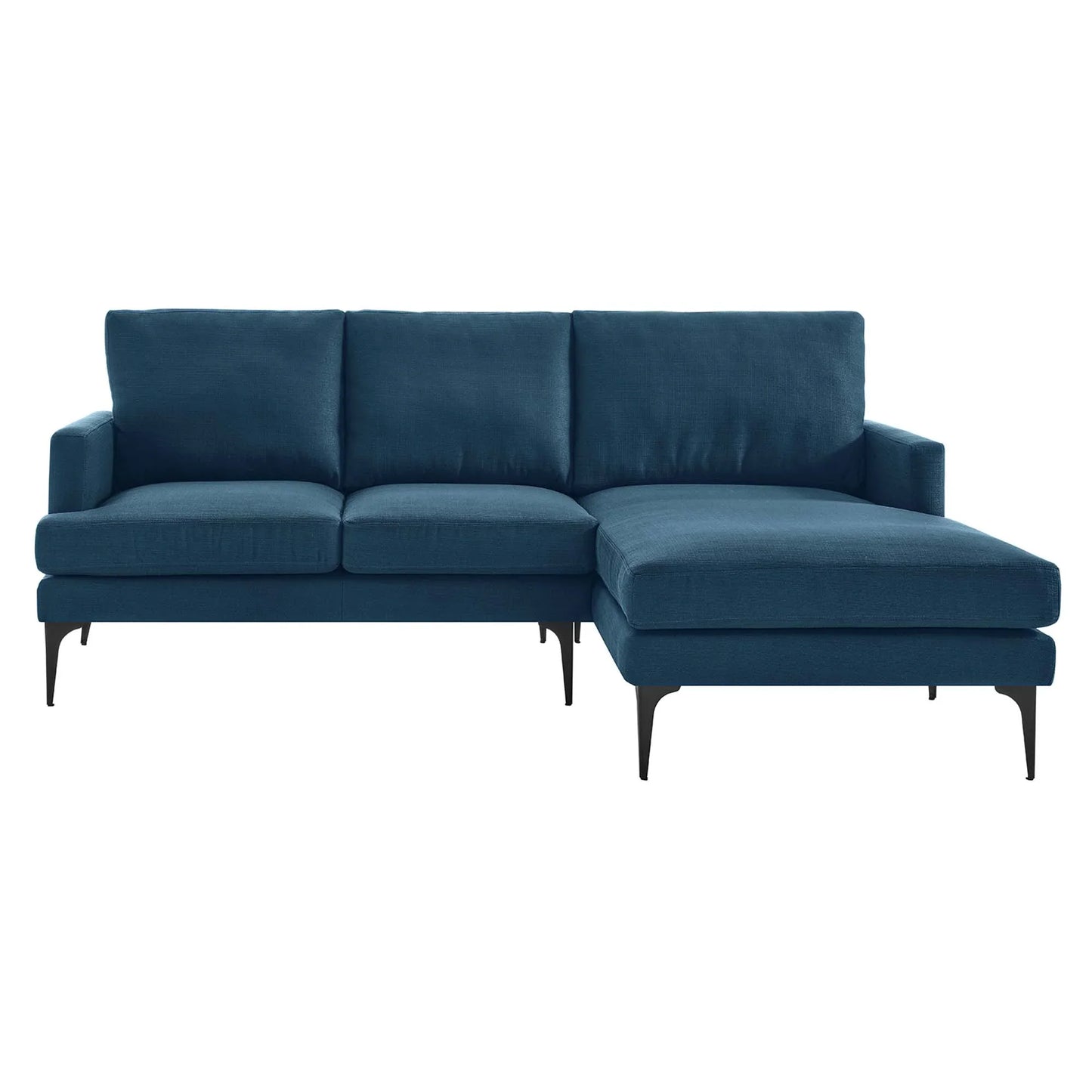 Evermore Right-Facing Upholstered Fabric Sectional Sofa. - Venini Furniture 