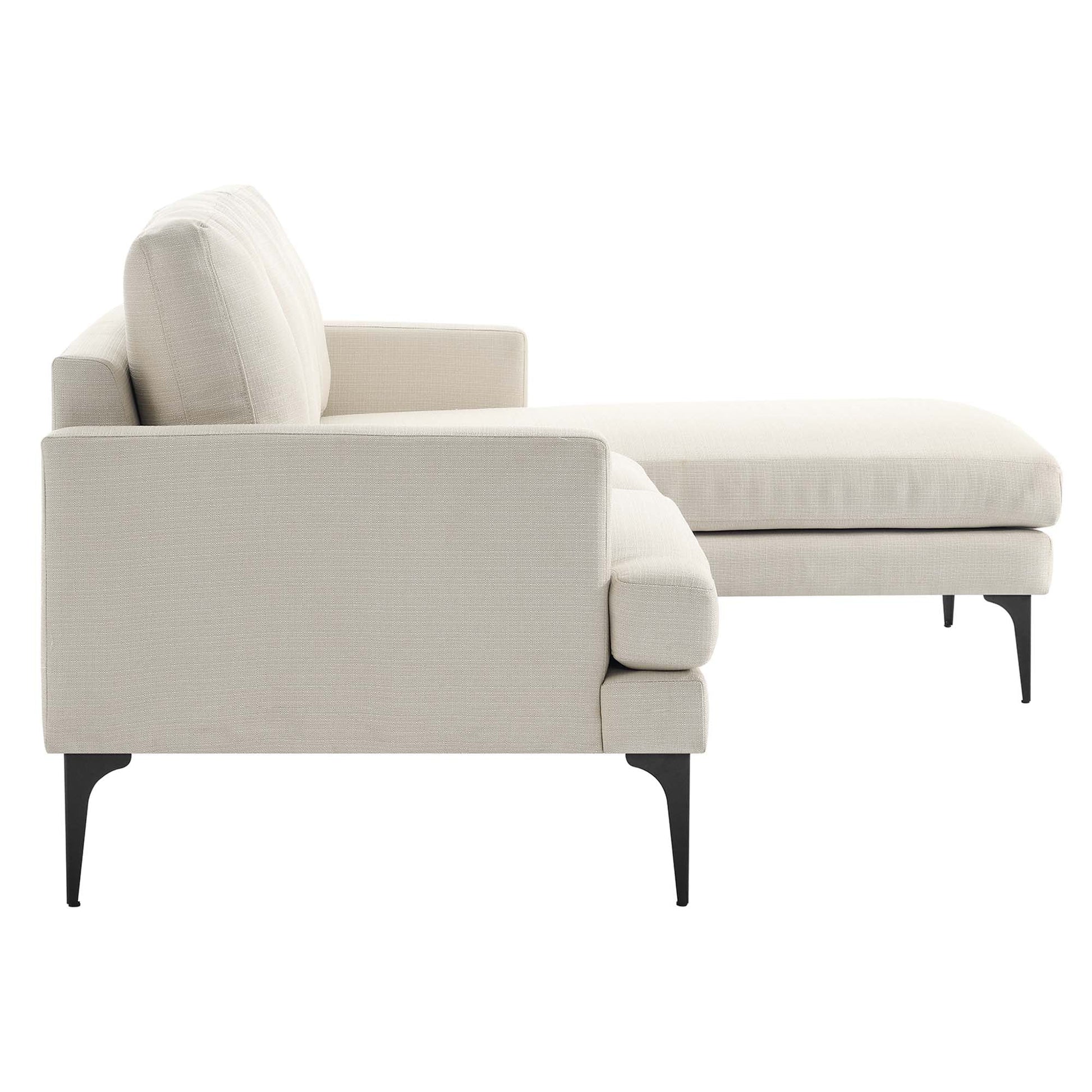 Evermore Right-Facing Upholstered Fabric Sectional Sofa. - Venini Furniture 