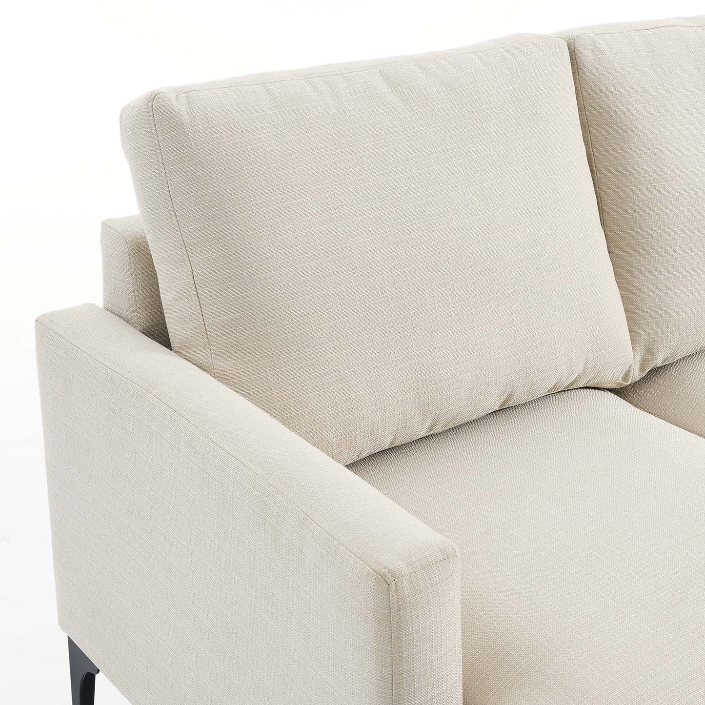 Evermore Right-Facing Upholstered Fabric Sectional Sofa. - Venini Furniture 