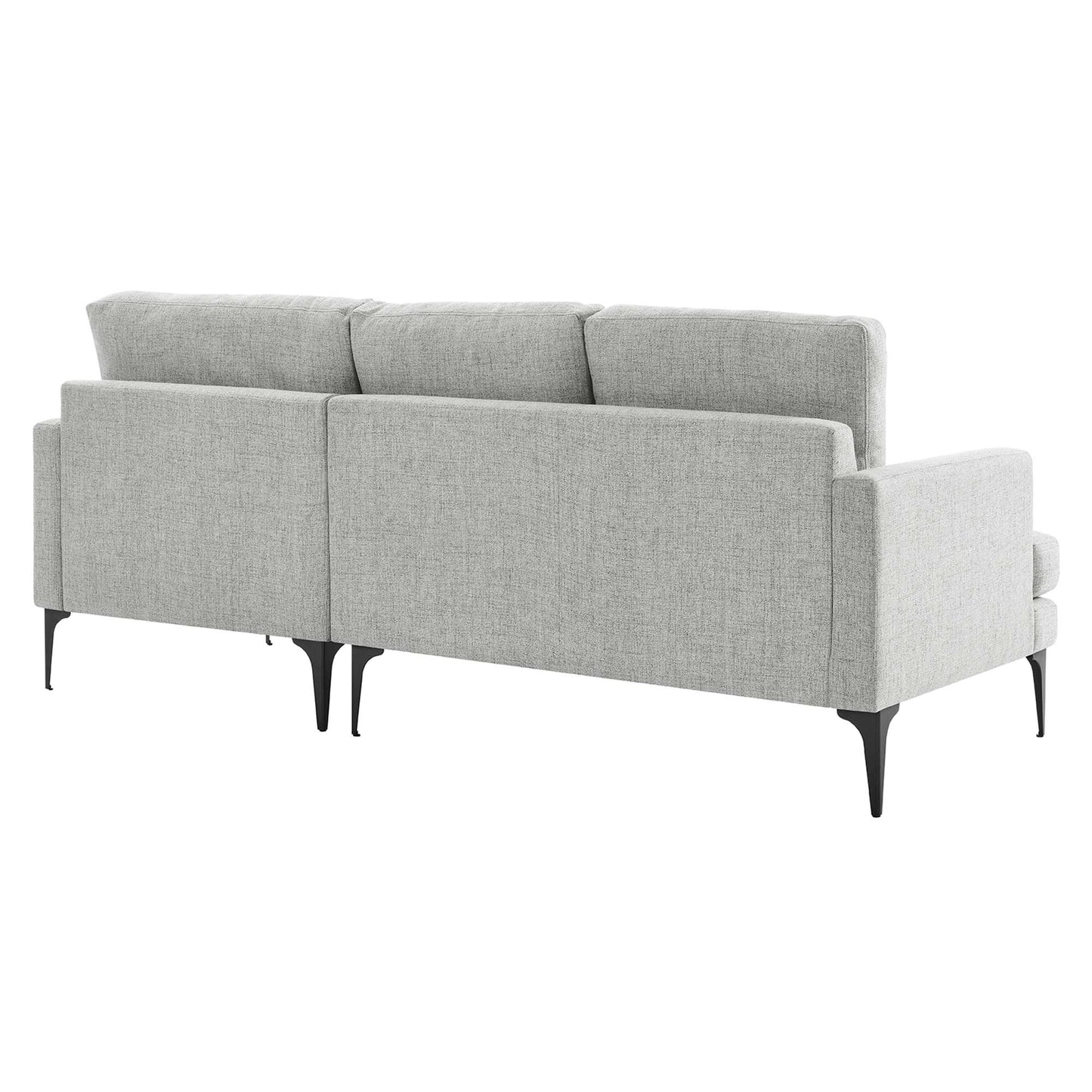 Evermore Right-Facing Upholstered Fabric Sectional Sofa. - Venini Furniture 