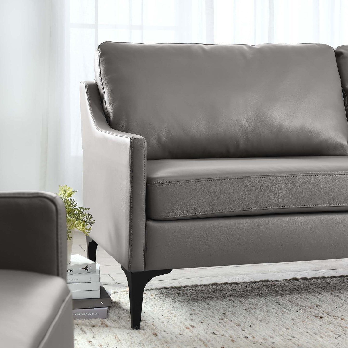 Corland Leather Sofa. - Venini Furniture 
