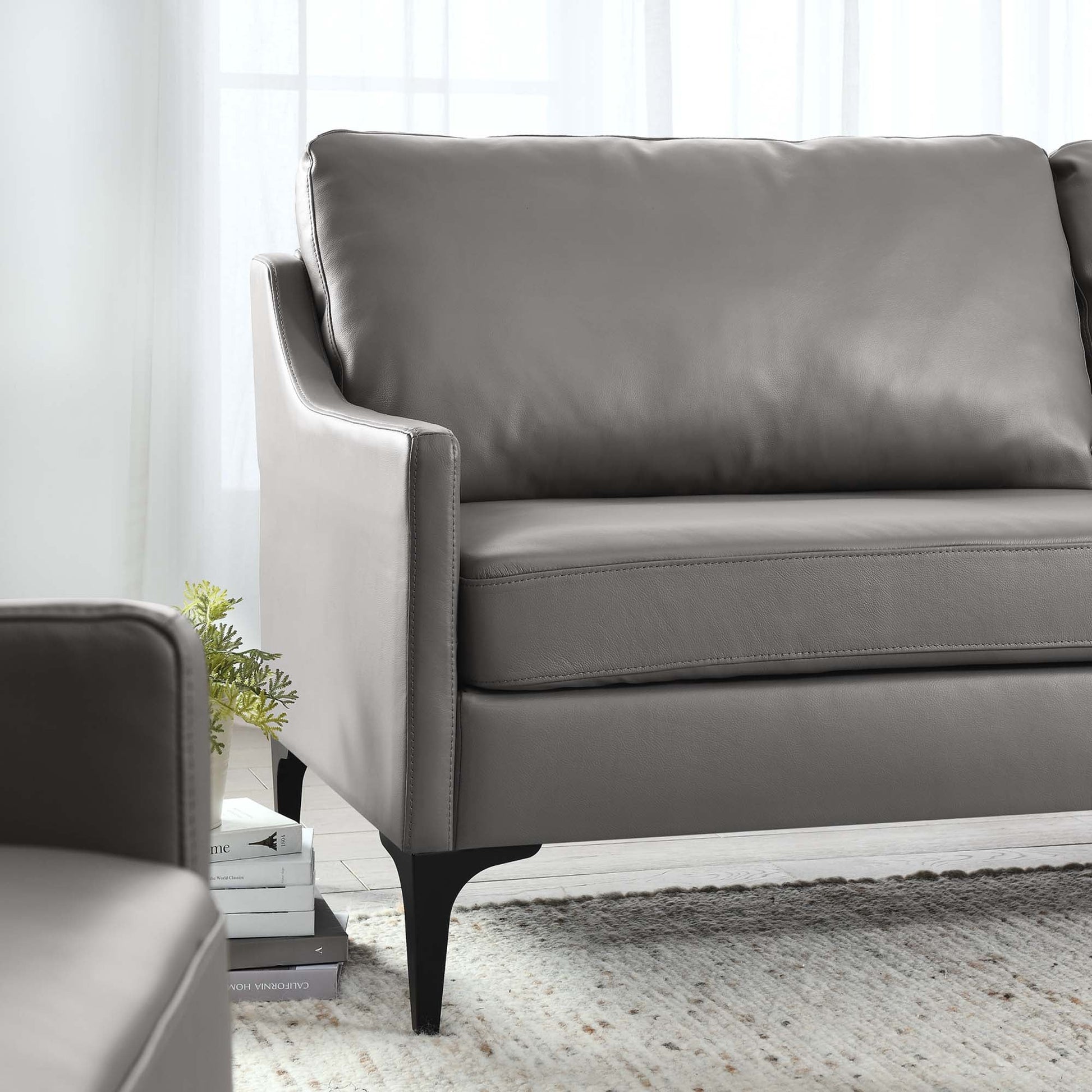 Corland Leather Sofa. - Venini Furniture 