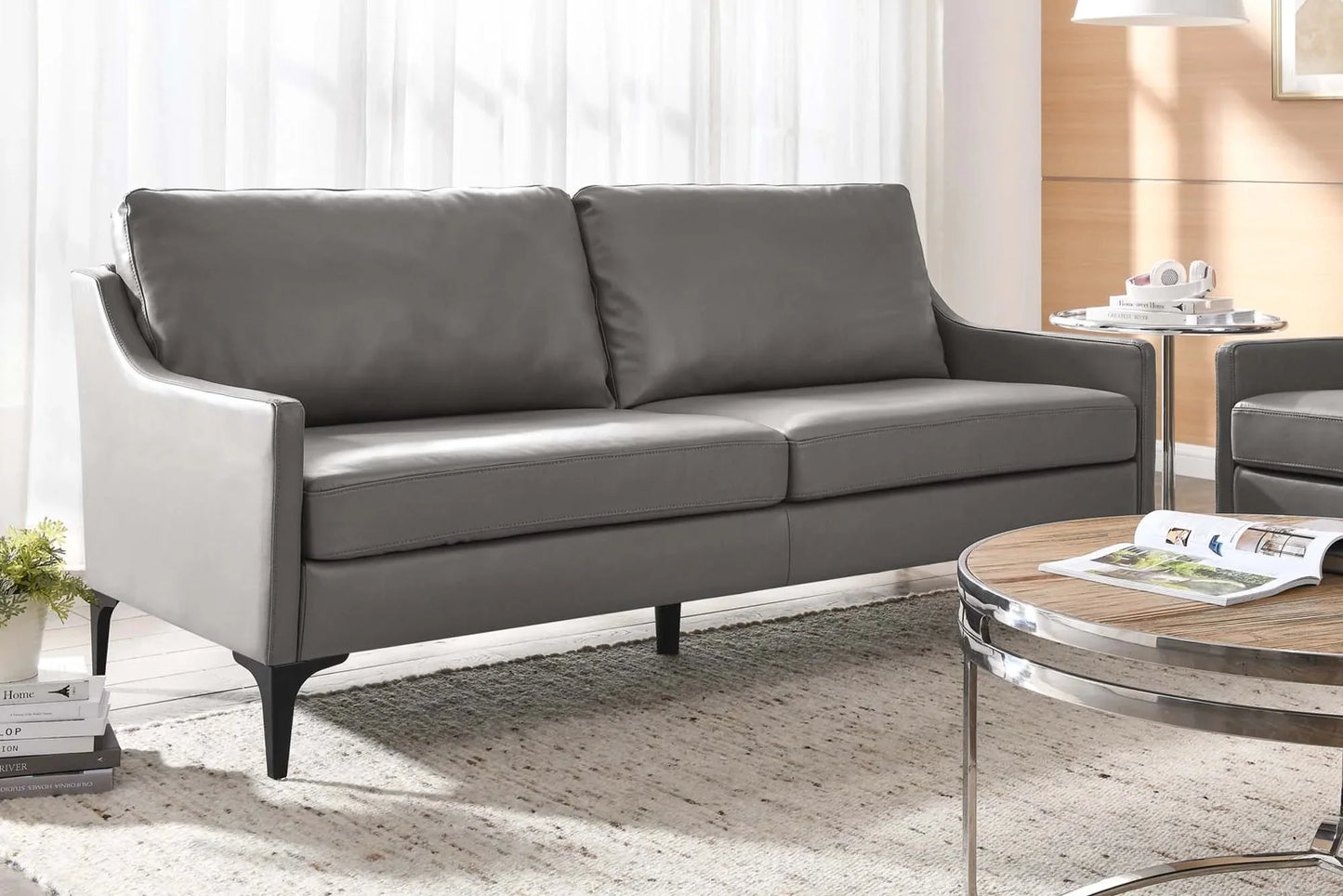 Corland Leather Sofa. - Venini Furniture 
