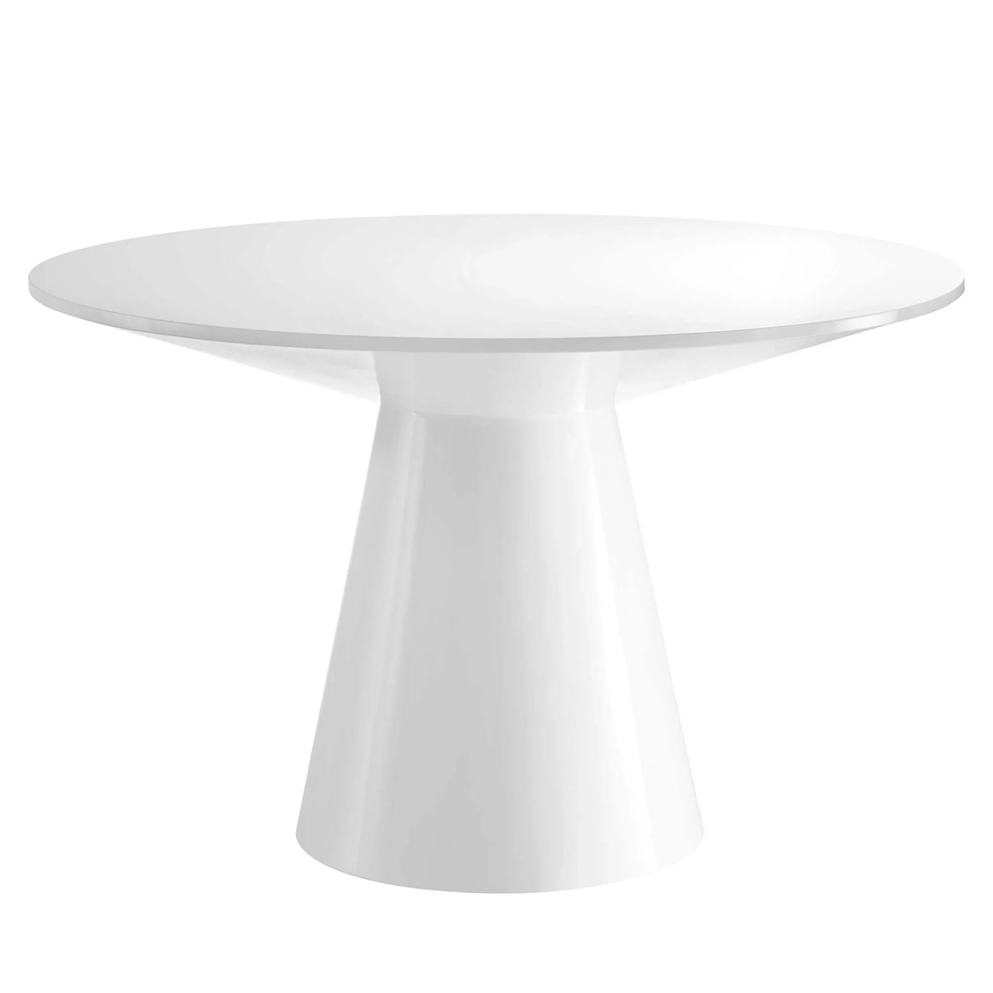 Provision 47" Round Dining Table in White. - Venini Furniture 
