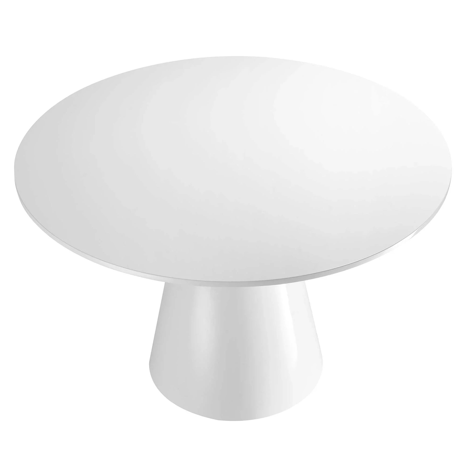 Provision 47" Round Dining Table in White. - Venini Furniture 