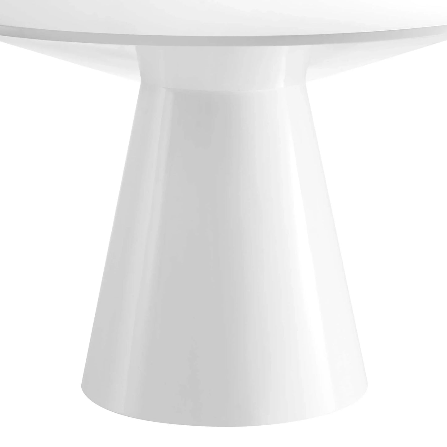 Provision 47" Round Dining Table in White. - Venini Furniture 