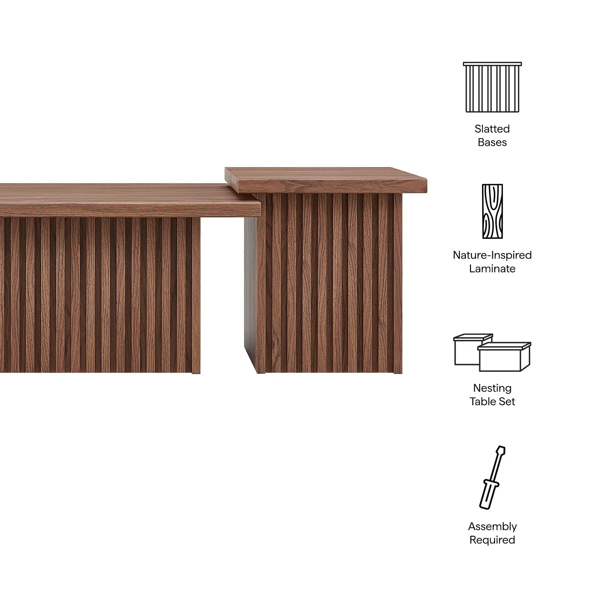 Render Nesting Coffee Tables Set of 2. - Venini Furniture 