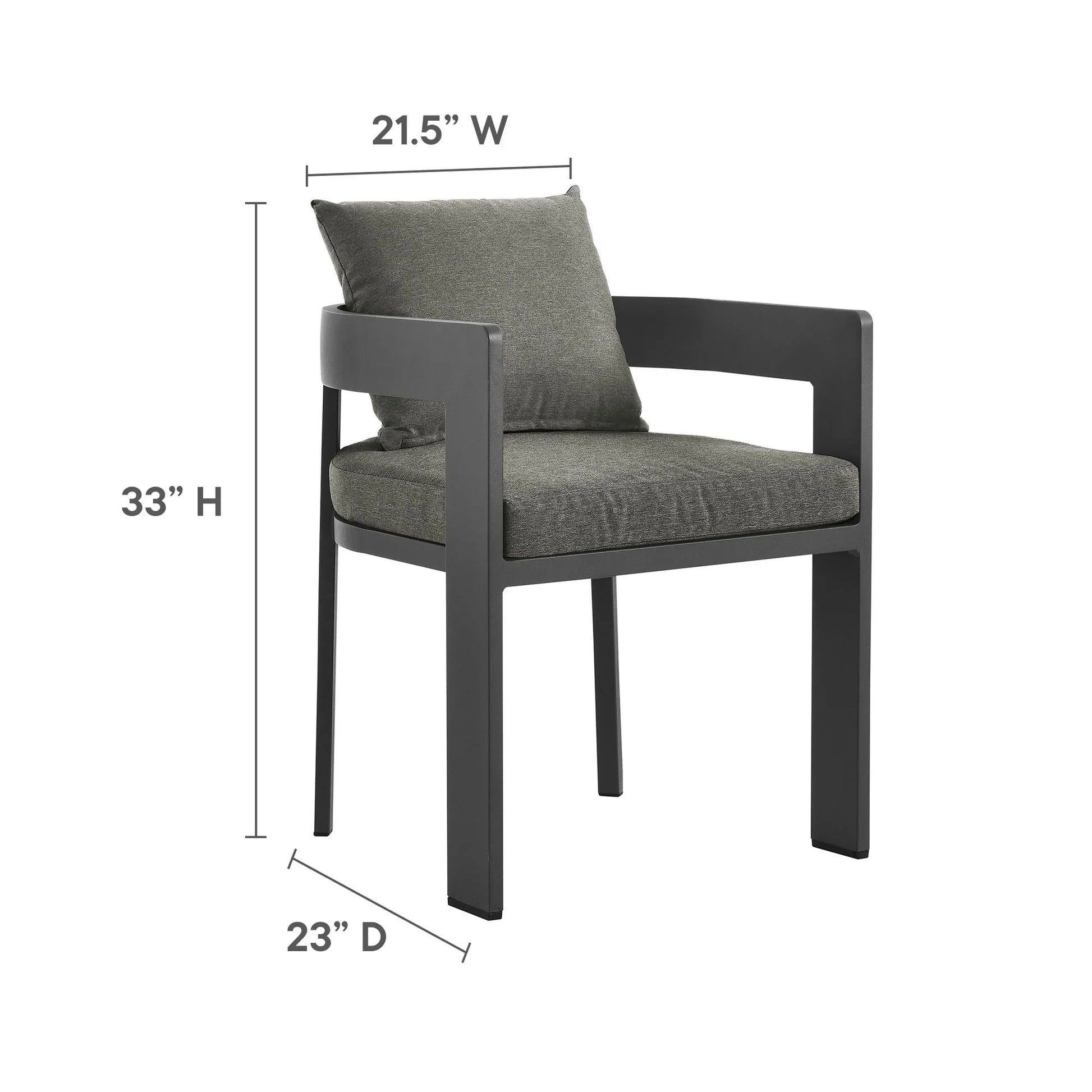 Tahoe 5-Piece Outdoor Patio Aluminum Dining Set. - Venini Furniture 