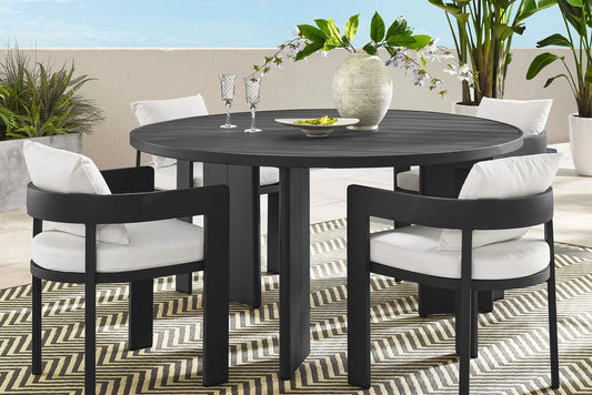 Tahoe 5-Piece Outdoor Patio Aluminum Dining Set. - Venini Furniture 