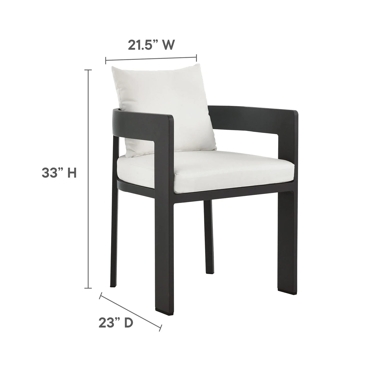 Tahoe 5-Piece Outdoor Patio Aluminum Dining Set. - Venini Furniture 