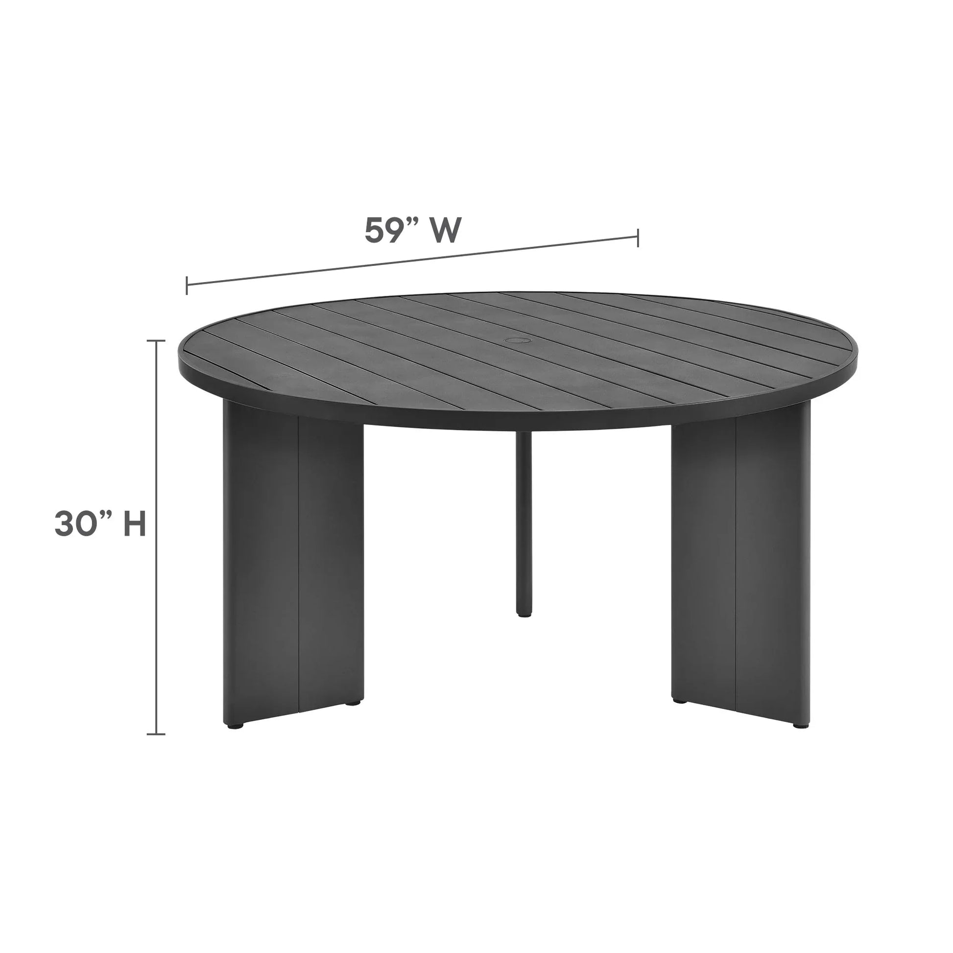 Tahoe 5-Piece Outdoor Patio Aluminum Dining Set. - Venini Furniture 