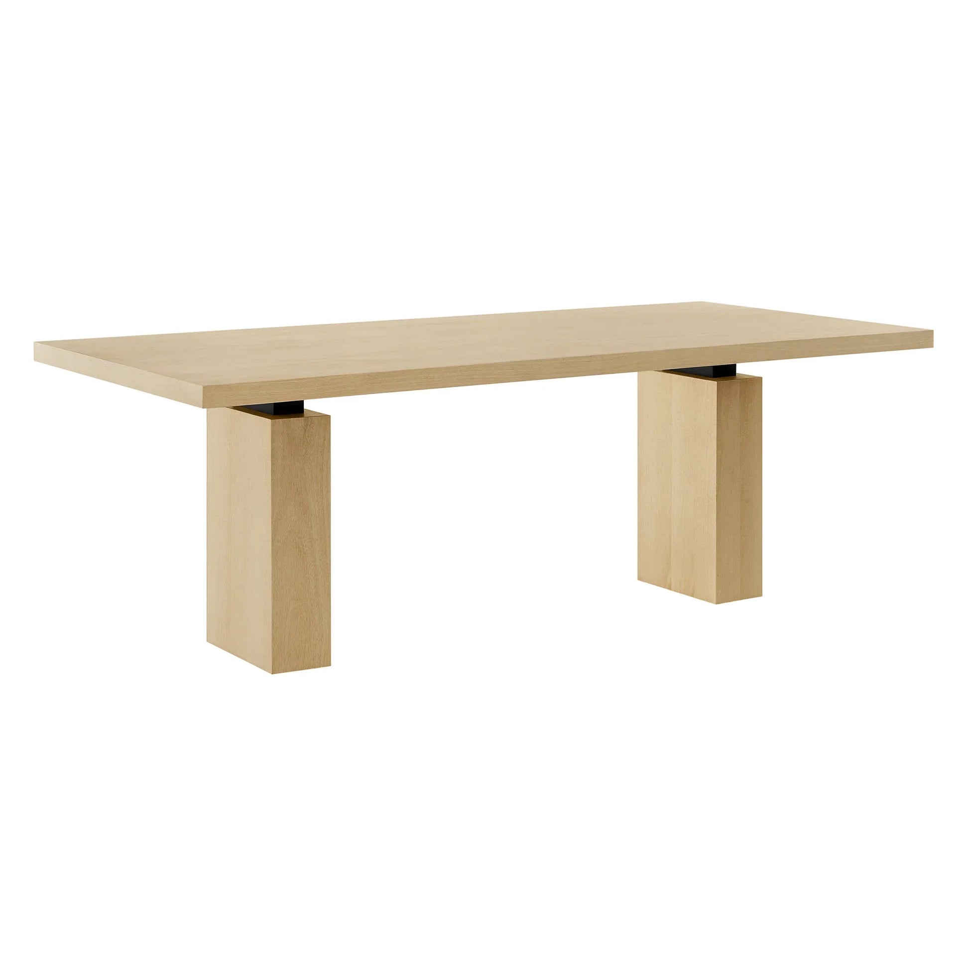 Piston 82" Rectangular Wood Dining Table in Natural. - Venini Furniture 