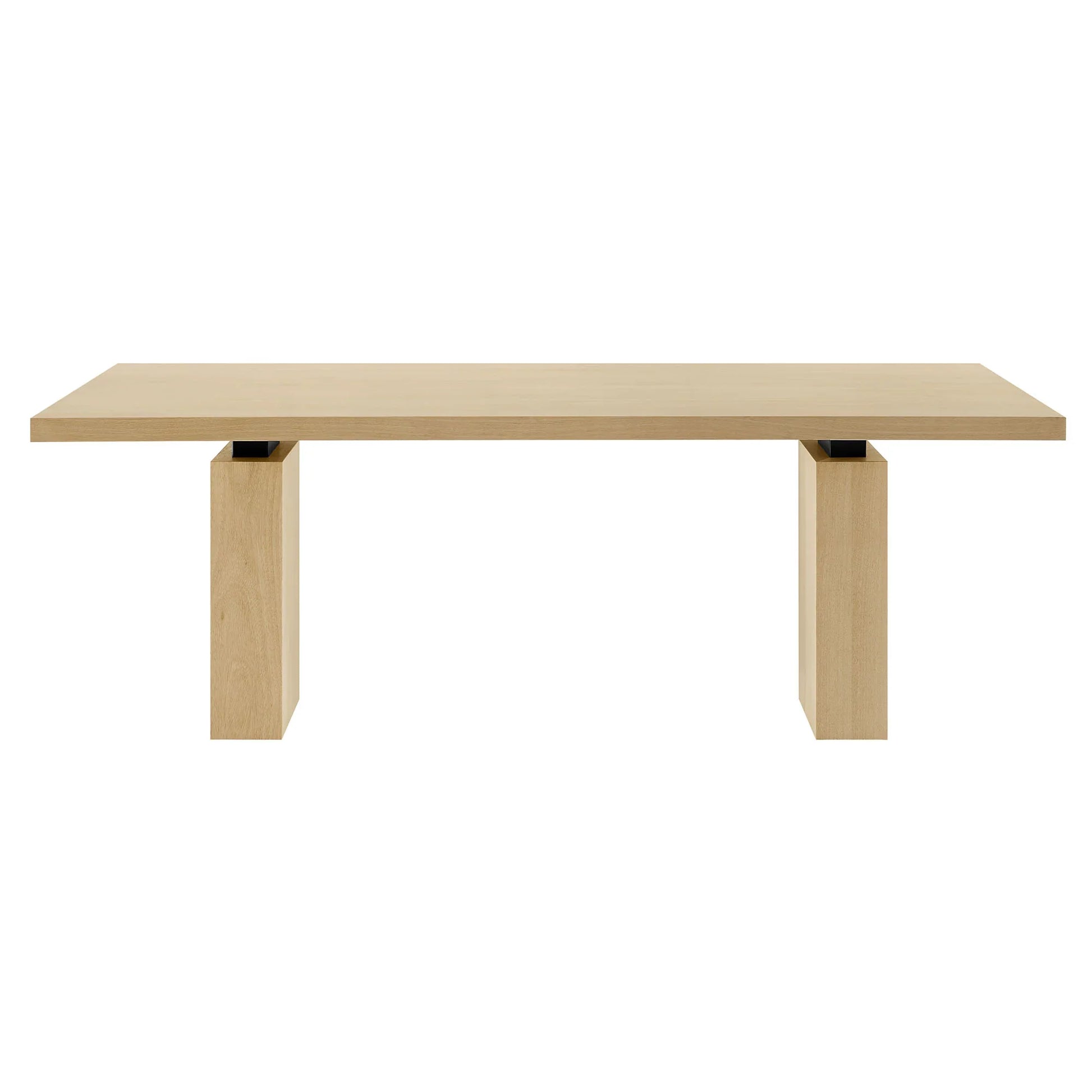 Piston 82" Rectangular Wood Dining Table in Natural. - Venini Furniture 