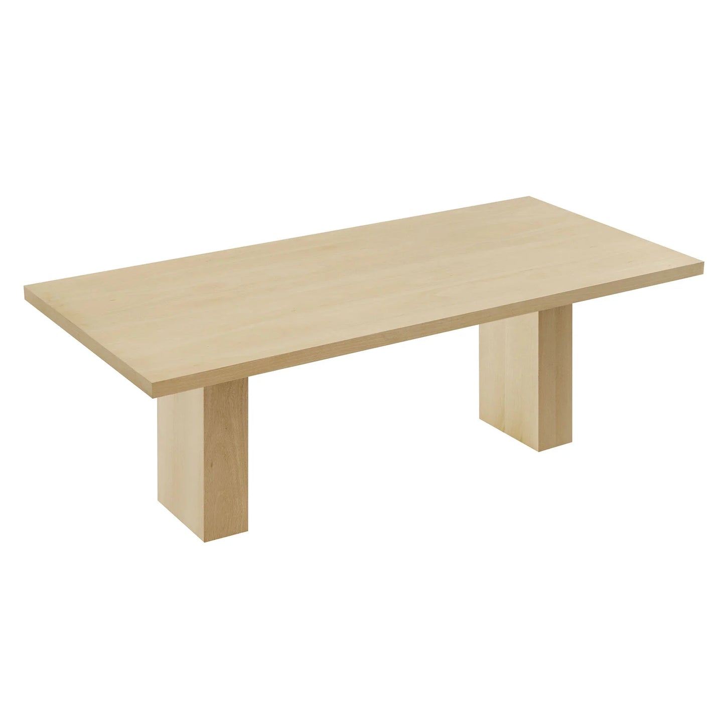 Piston 82" Rectangular Wood Dining Table in Natural. - Venini Furniture 