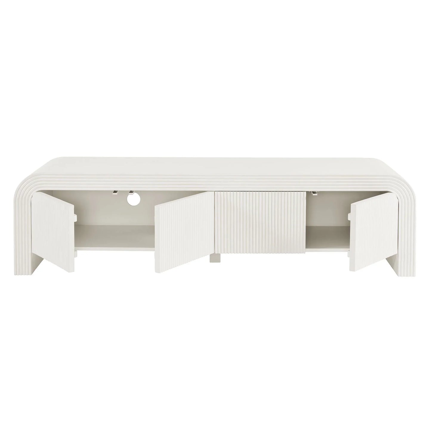 Waterflute 68" Fluted TV Stand. - Venini Furniture 