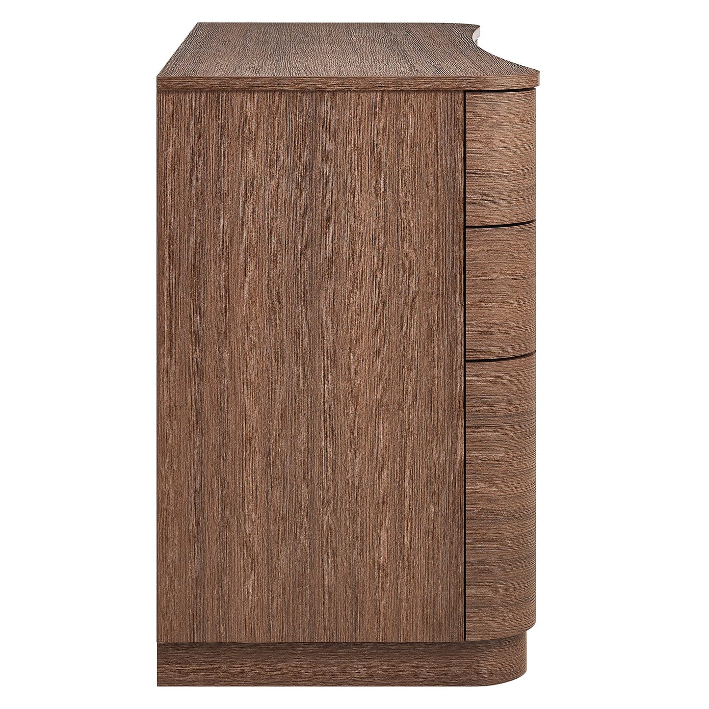 Mirae 55" 6-Drawer Curved Office Desk. - Venini Furniture 