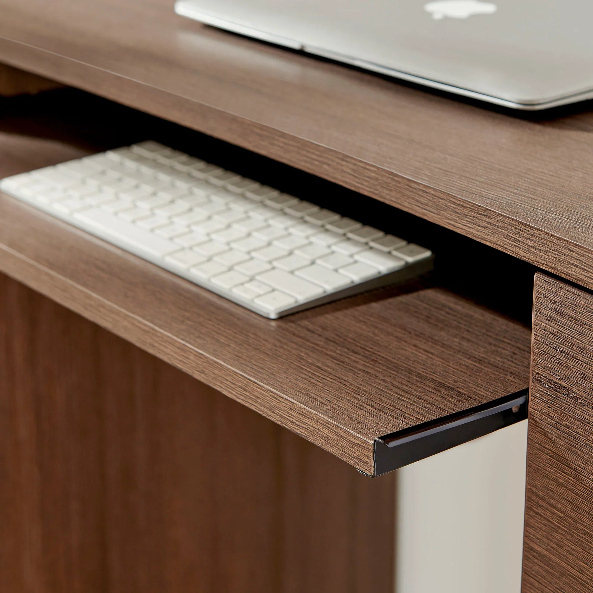 Mirae 55" 6-Drawer Curved Office Desk. - Venini Furniture 