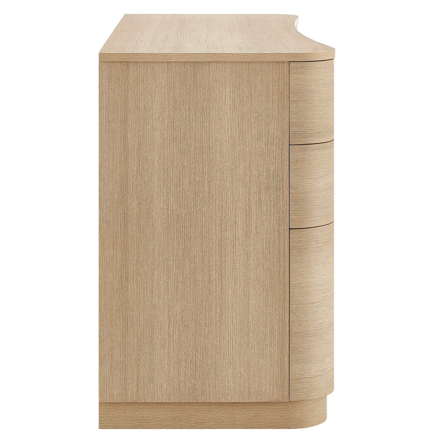 Mirae 55" 6-Drawer Curved Office Desk. - Venini Furniture 