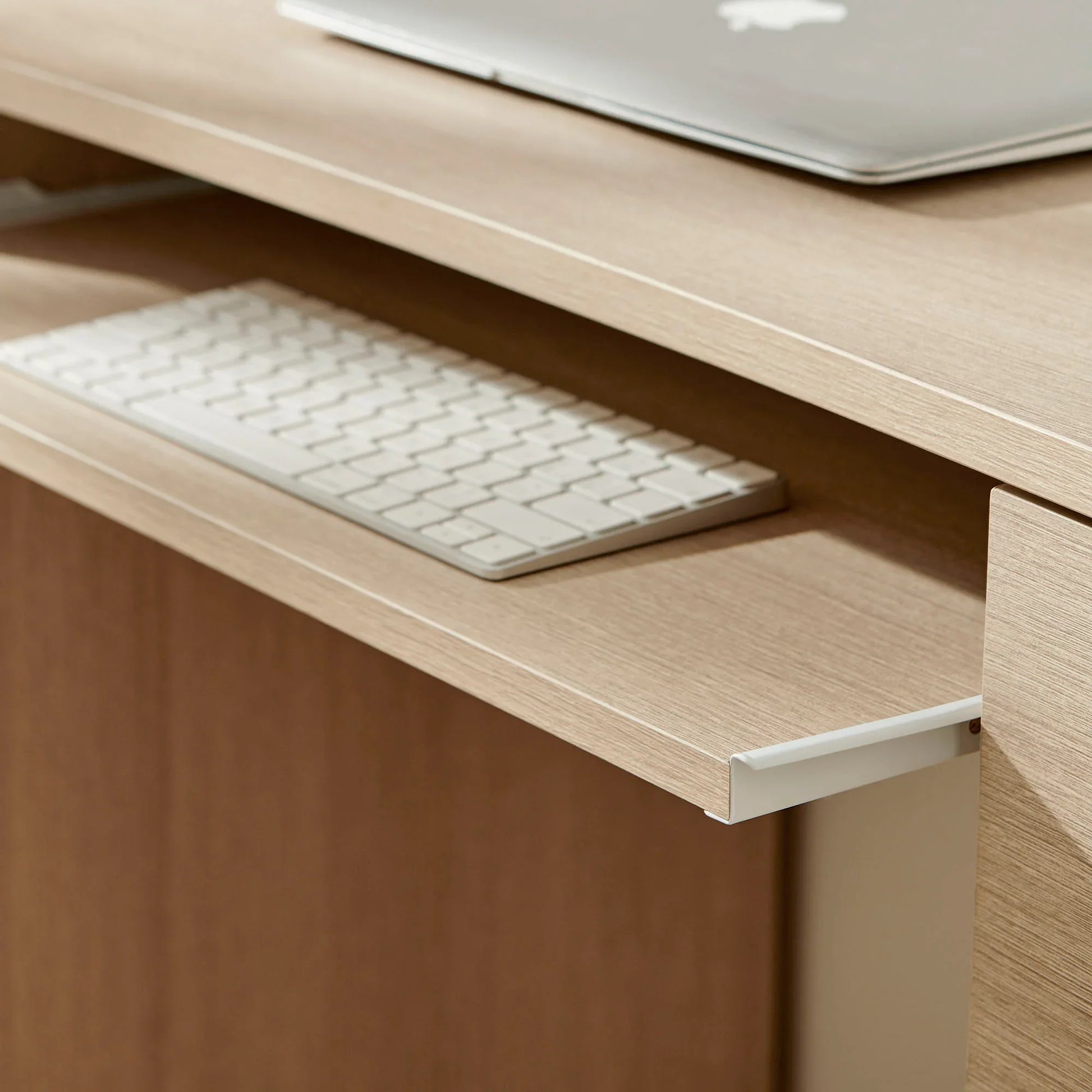 Mirae 55" 6-Drawer Curved Office Desk. - Venini Furniture 