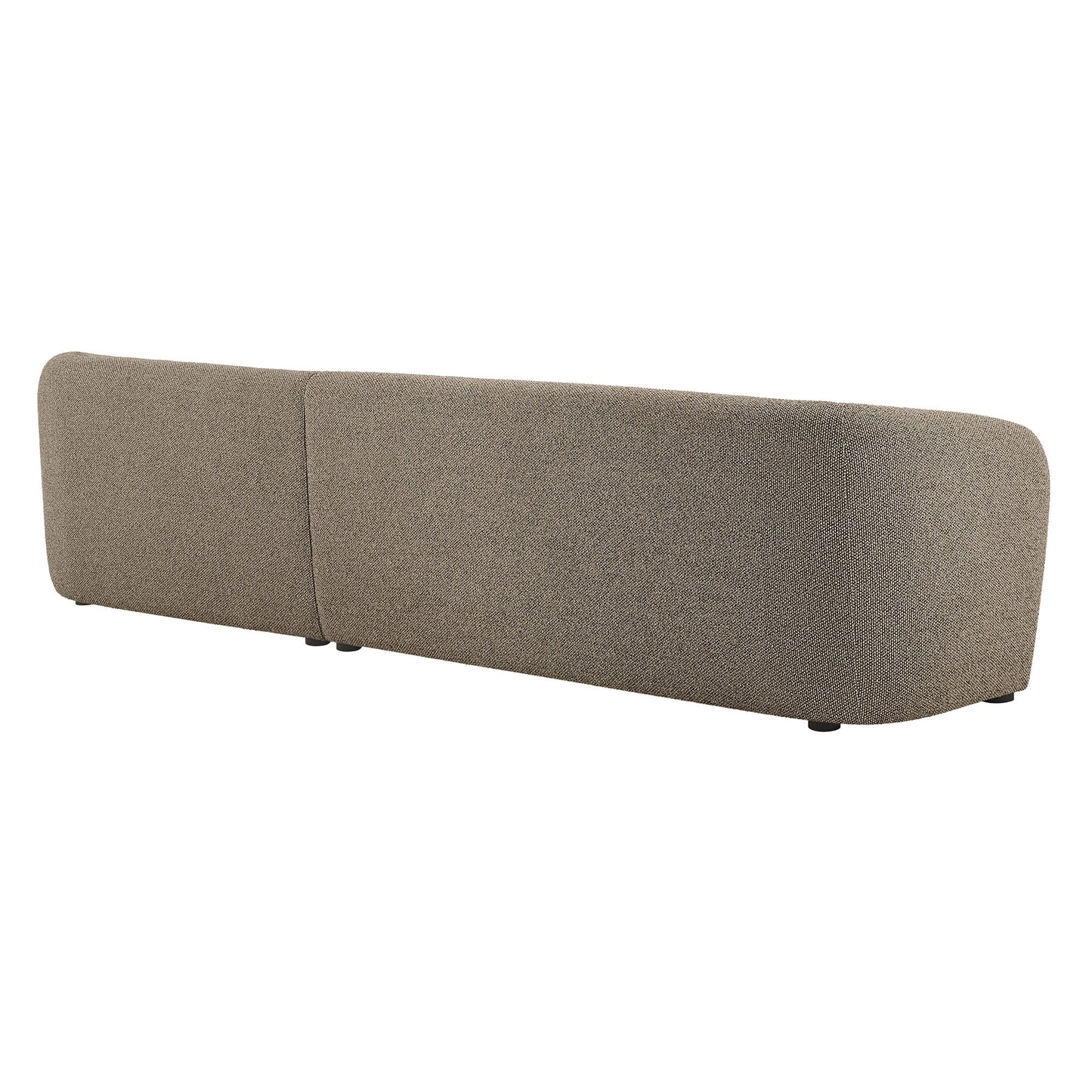 Monica 2 Piece Right Facing Boucle Fabric Modular Sofa with Chaise - Venini Furniture 