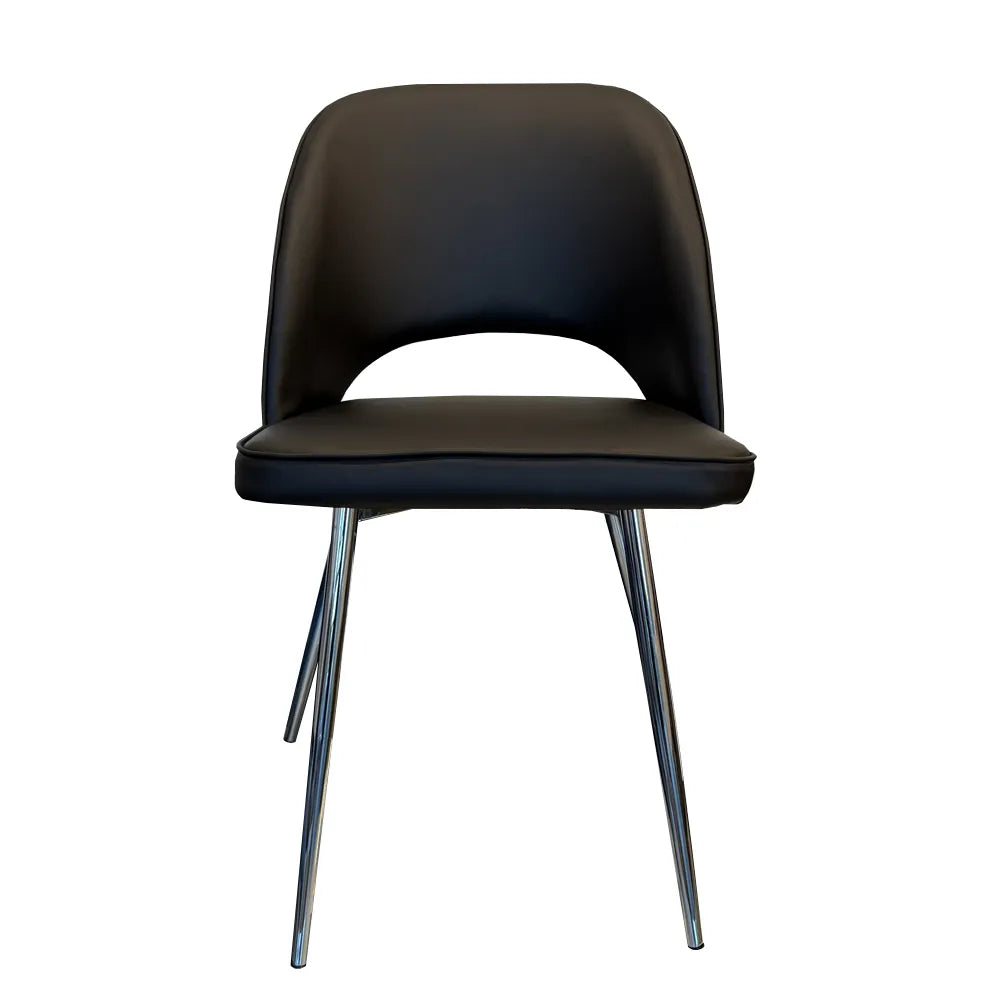 Hill Dining Chair Grey, Black & White. - Venini Furniture 