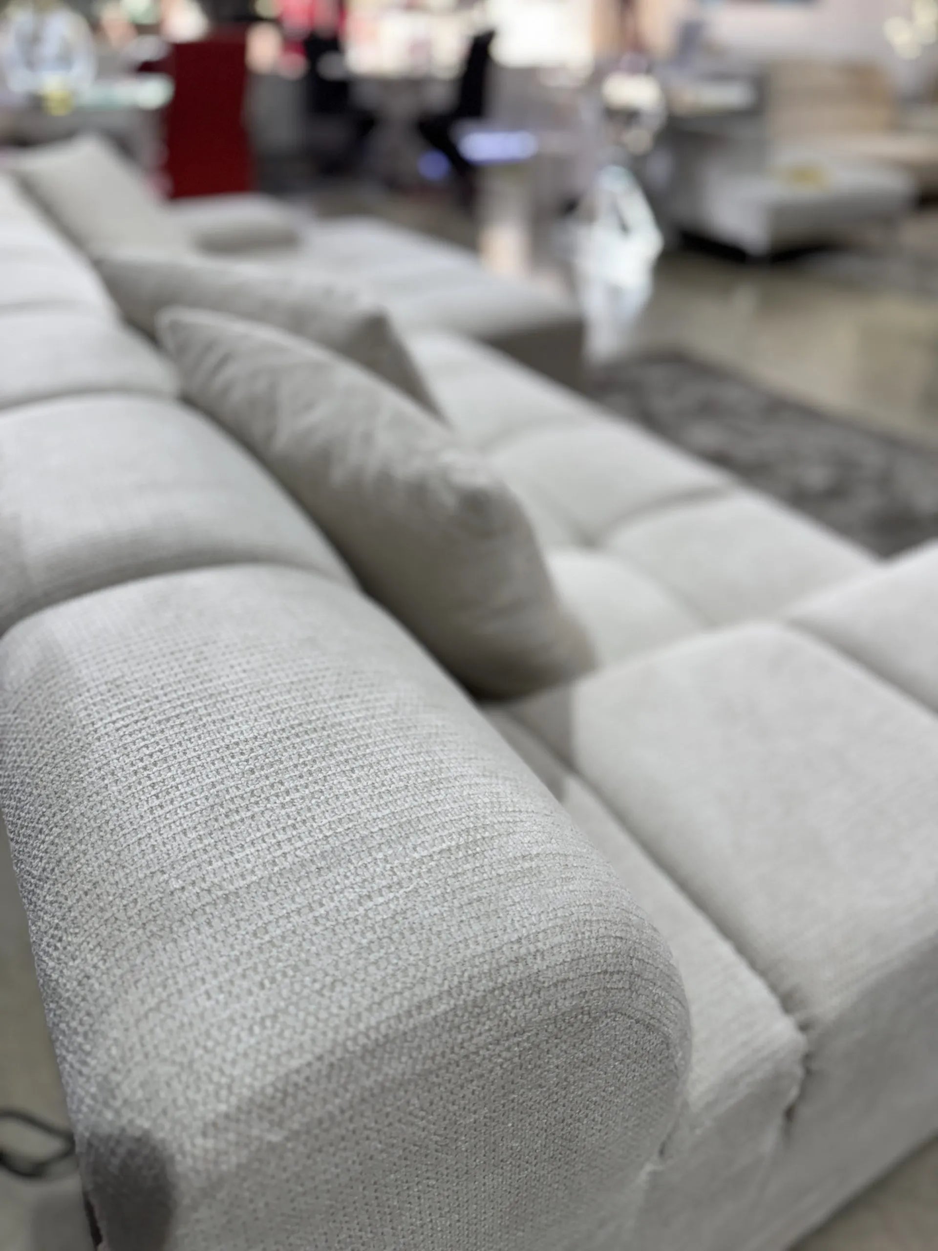 Midtown Sectional Right or Left in Graphite Dark Grey or Cream - Venini Furniture 
