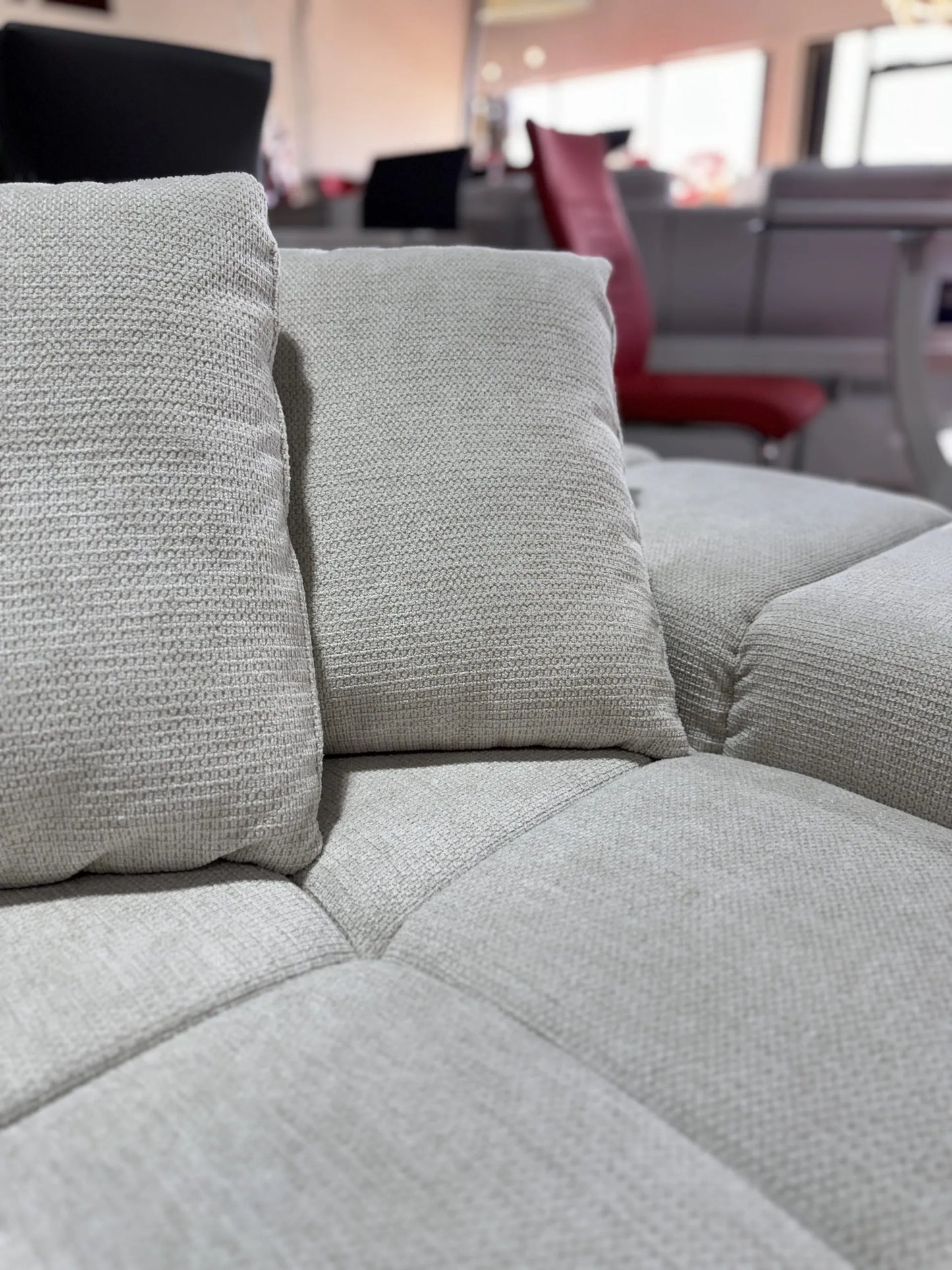 Midtown Sectional Right or Left in Graphite Dark Grey or Cream - Venini Furniture 