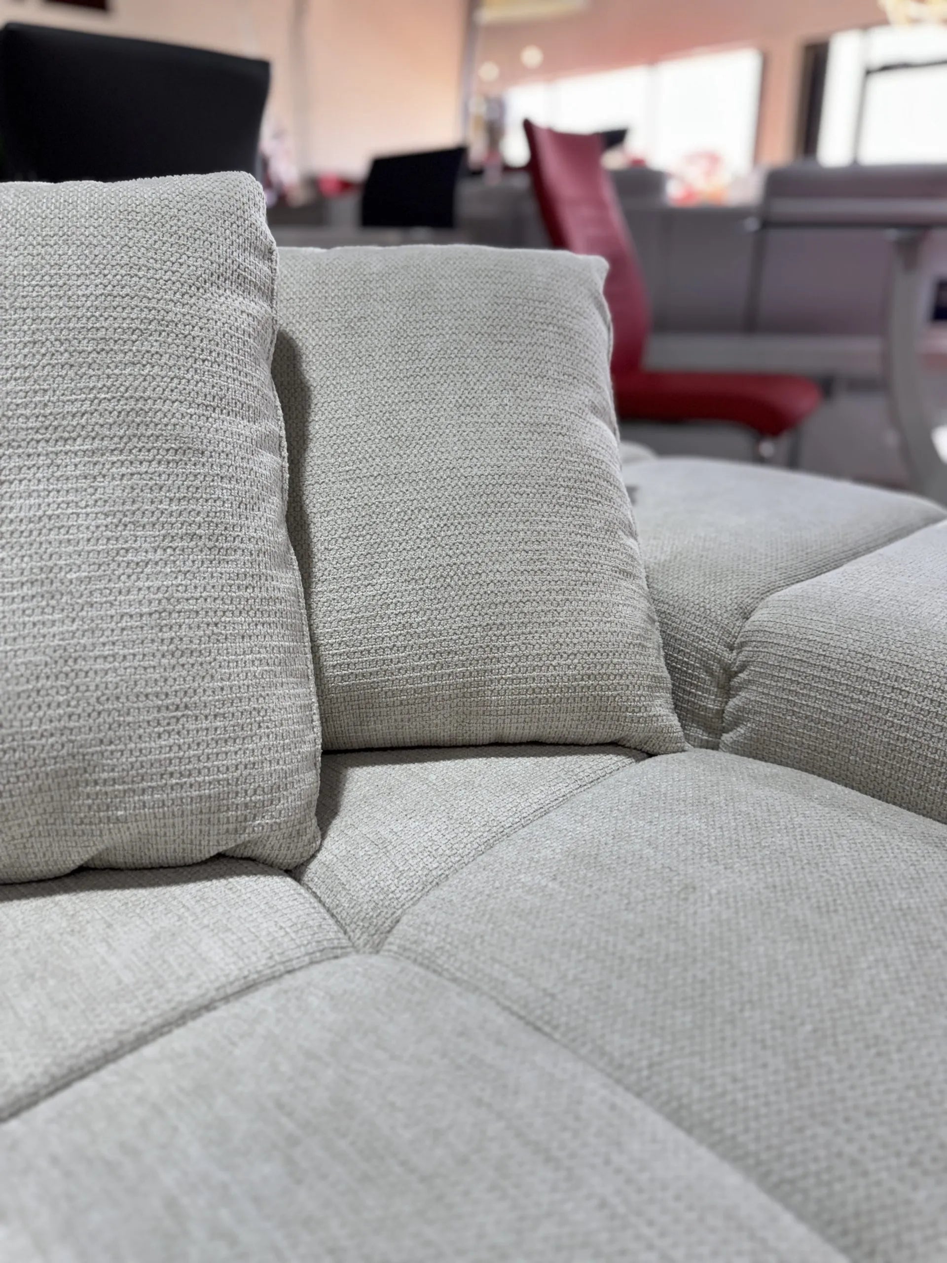 Midtown Sectional Right or Left in Graphite Dark Grey or Cream - Venini Furniture 