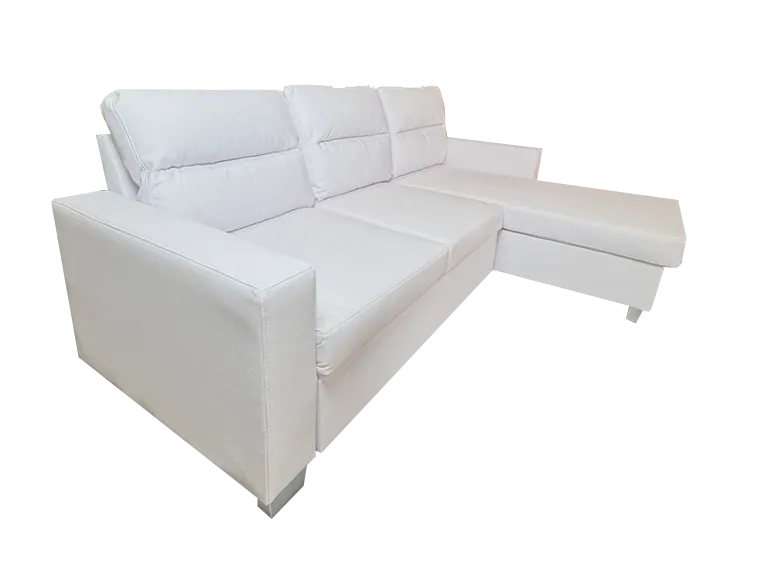 Daniel Reversible Sectional Black or White - Venini Furniture 