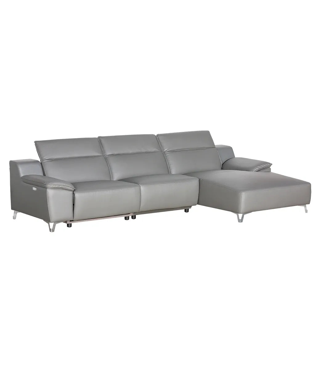 Melanie sectional Gray or Black RIGHT - Venini Furniture 