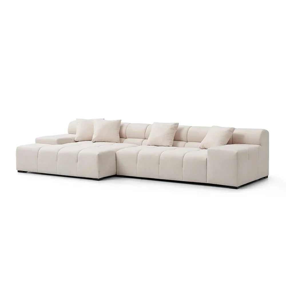 Midtown Sectional Right or Left in Graphite Dark Grey or Cream - Venini Furniture 