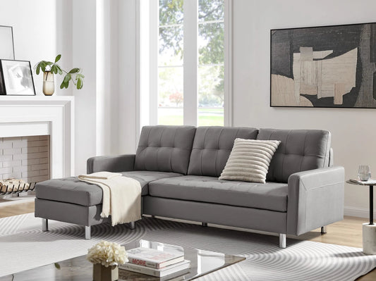 VESADA Sectional Black, Gray or White. - Venini Furniture 