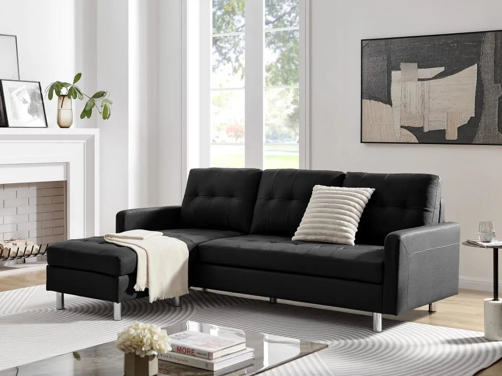 VESADA Sectional Black, Gray or White. - Venini Furniture 