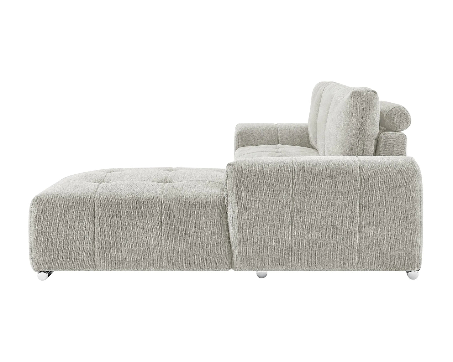 ROMA Sectional Right or Left in Light or Dark Gray or Cream. - Venini Furniture 