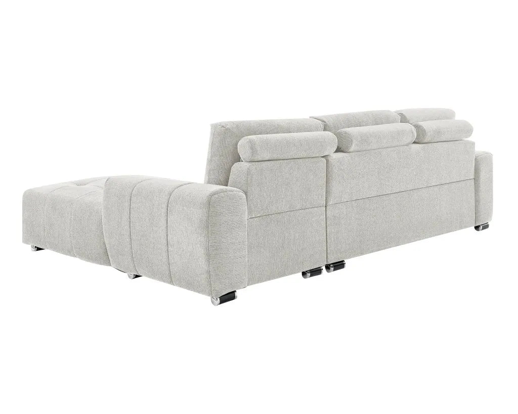 ROMA Sectional Right or Left in Light or Dark Gray or Cream. - Venini Furniture 