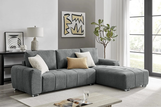 ROMA Sectional Light Grey – LEFT or Dark Grey – RIGHT - Venini Furniture 