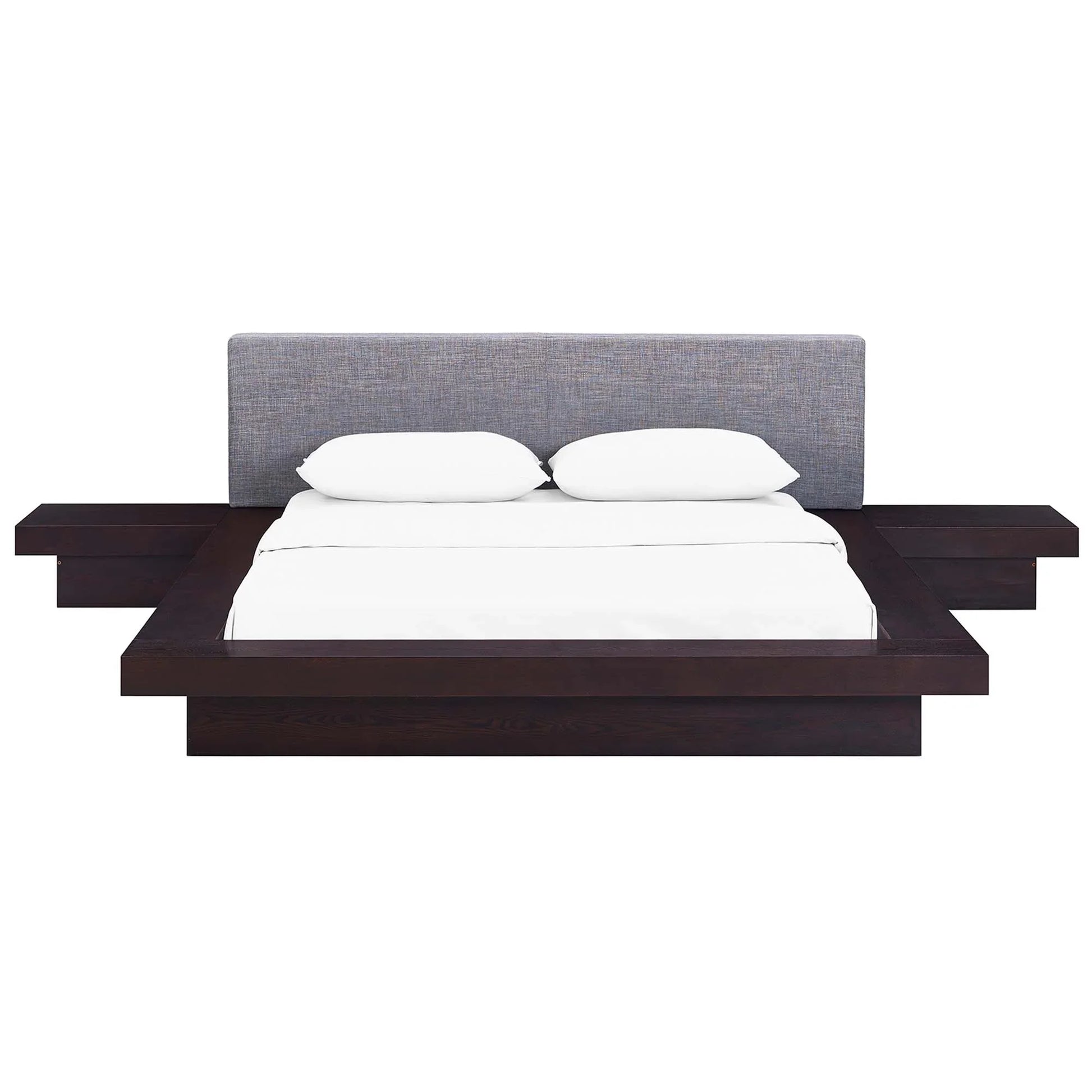 Freja 3 Piece Fabric Queen Bedroom Set. - Venini Furniture 