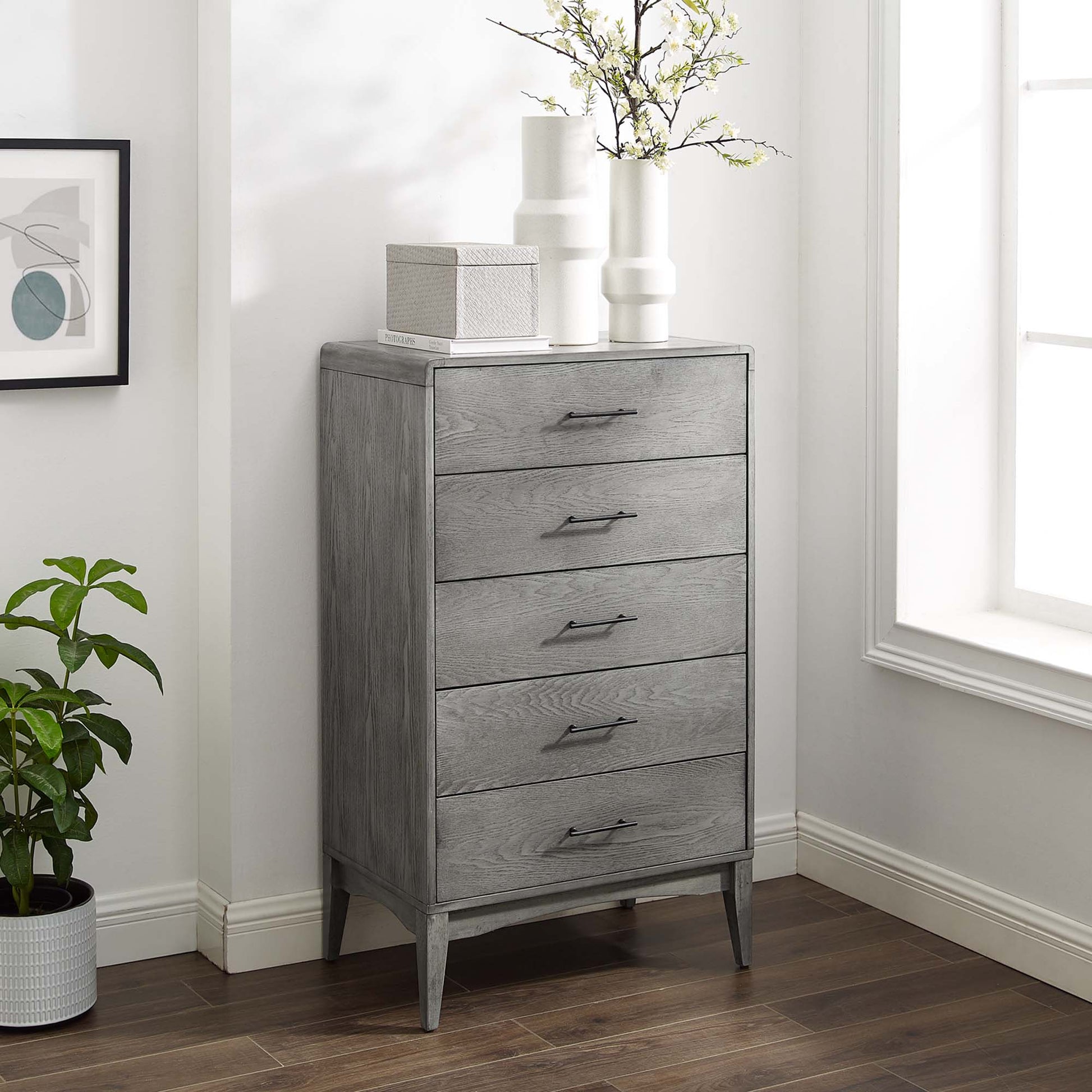Georgia Bedroom Set in Gray. - Venini Furniture 