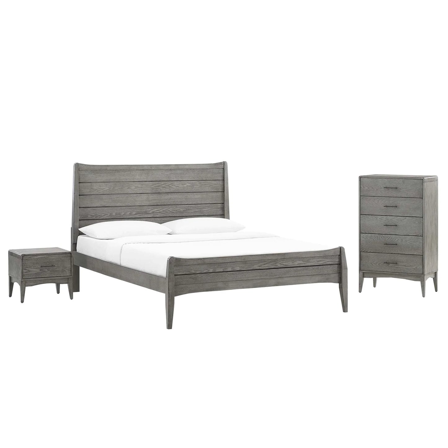 Georgia Bedroom Set in Gray. - Venini Furniture 