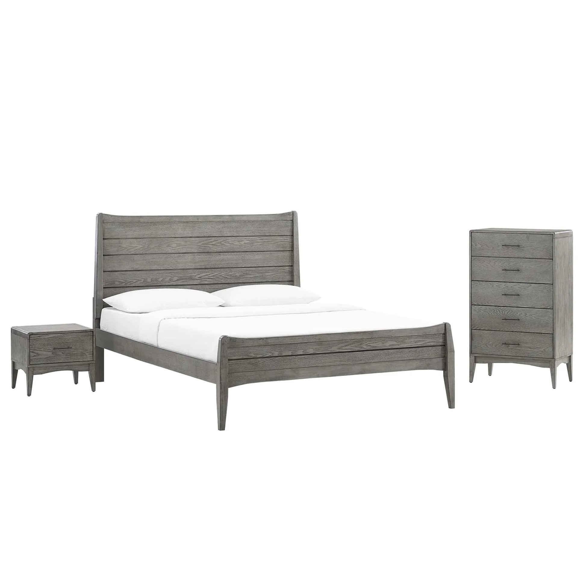 Georgia Bedroom Set in Gray. - Venini Furniture 