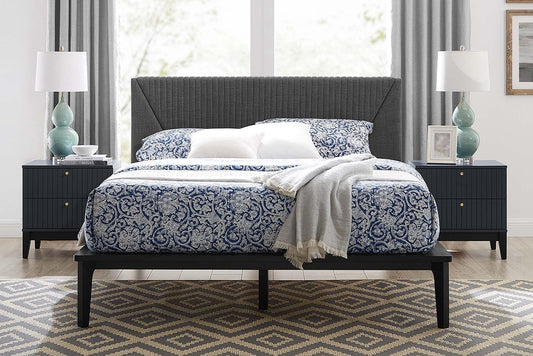 Dakota QUEEN Size 3 Piece Upholstered Bedroom Set. - Venini Furniture 