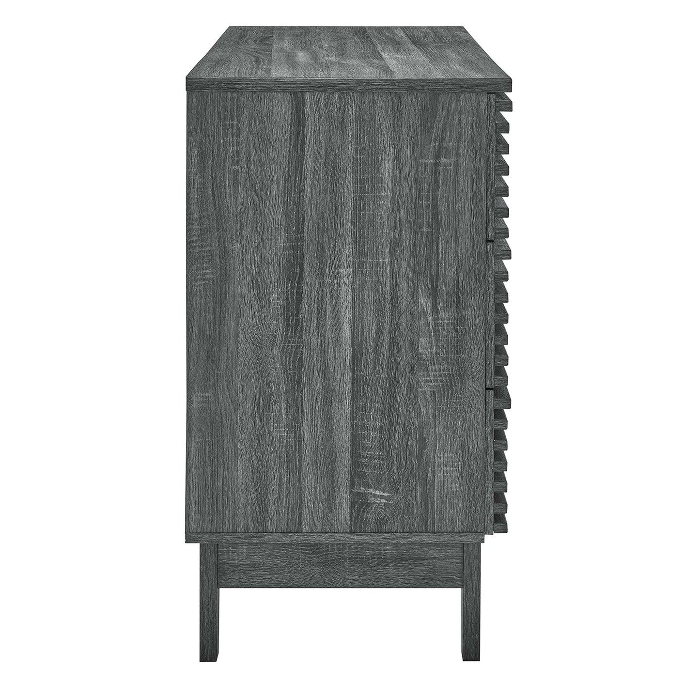 Render 6-Drawer Dresser in Charcoal. - Venini Furniture 
